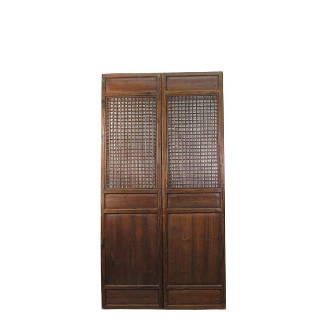 Pair of Lattice Screen Door Panel For Sale - Image 10 of 10