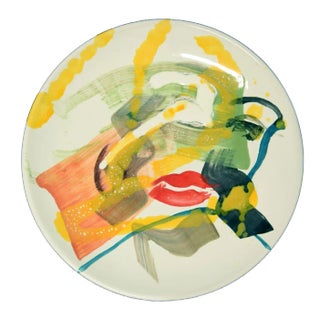 A Kiss of Autumn - Original Hand-made Flat Ceramic Dish by A. Kurakina - 2019 2019 For Sale