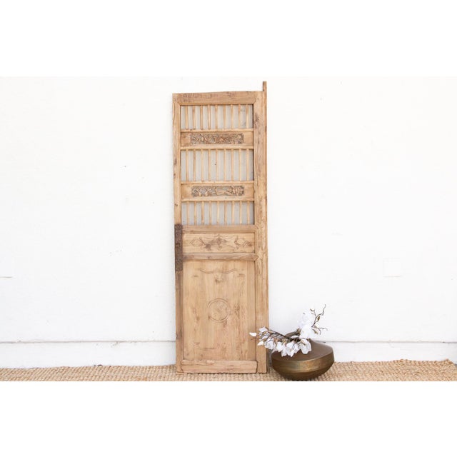 Rustic Antique Rustic Tea House Bleached Door For Sale - Image 3 of 11