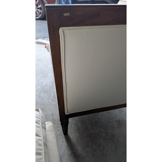 1960s Mahogany Curved 3 Piece Sectional Sofa For Sale In Chicago - Image 6 of 9