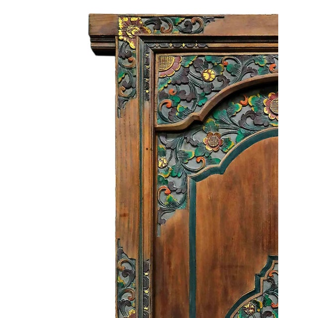 Mid 20th Century Doors Carved With Painted and Gilt Detail For Sale - Image 5 of 13