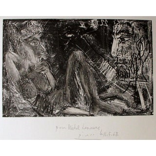 Pablo Picasso, Homme Et Femme Etching, 1968, Etching For Sale