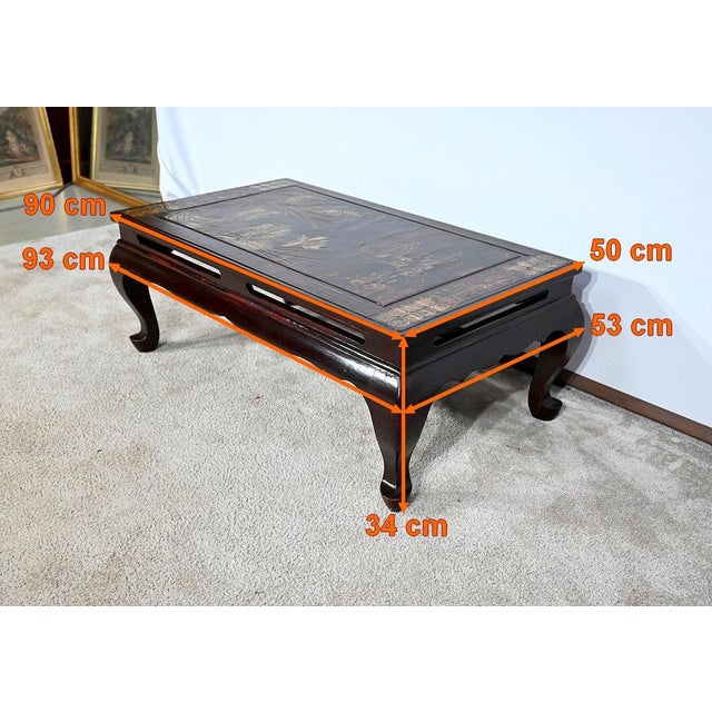 Lacquered Wooden Coffee Table, China, 1960s For Sale - Image 17 of 18
