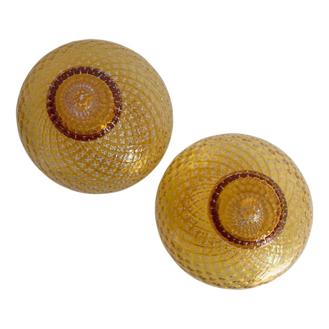 Mid Century Lightolier Wall or Ceiling Lights - a Pair For Sale