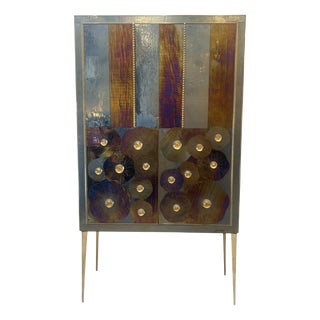 Murano Glass Water Lily Cabinet For Sale