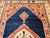 Vintage Turkish Azeri Rug, Hand-Knotted Wool, Geometric Design, Navy & Red, 8x11 For Sale - Image 14 of 15
