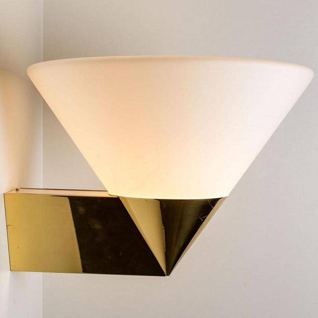 Large Modern Wall Lamps attributed to Glashütte Limburg, 1970s, Set of 2 For Sale - Image 3 of 14