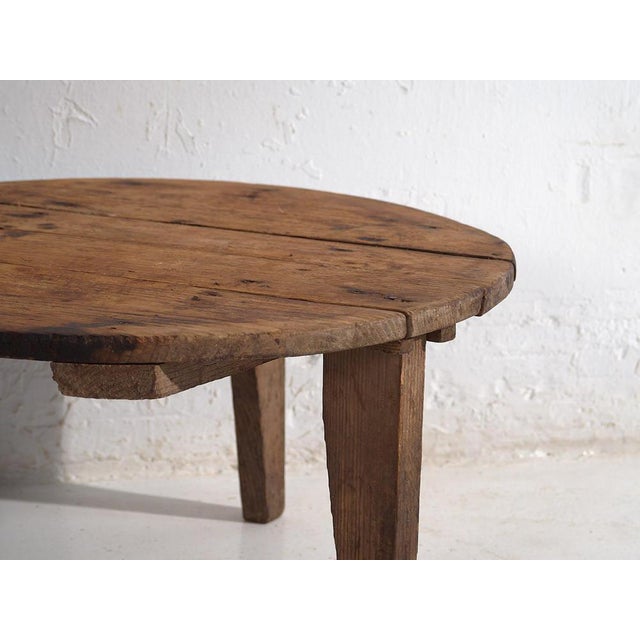 1920s Vintage Round Side Table, 1920 For Sale - Image 5 of 6