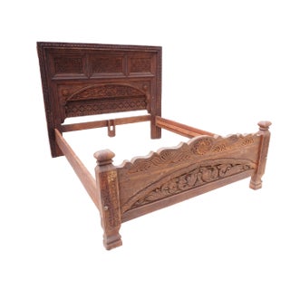 Vintage Double Bed, Swat-Tal, Pakistan For Sale