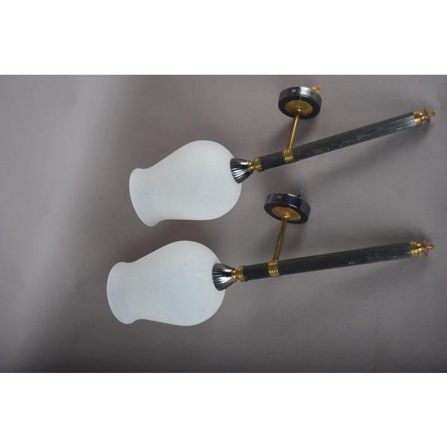 Neoclassical 1970s Wall Lights, Style of Maison Jansen, Neoclassical French Design - a Pair For Sale - Image 3 of 12
