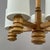 Scandinavian Pine & Fabric 5-Light Chandelier, Sweden, 1970s For Sale - Image 9 of 17