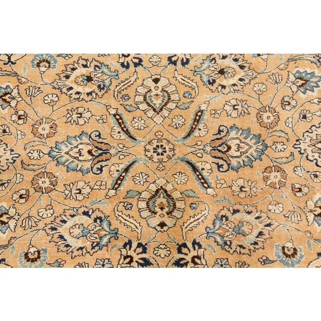 Textile Antique Persian Meshad Botanic Handmade Wool Carpet For Sale - Image 7 of 11