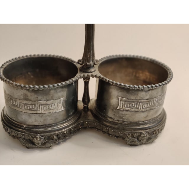 Antique 19th-Century Signed Redfield & Rice Ornate Double Bottle Holder For Sale - Image 4 of 17