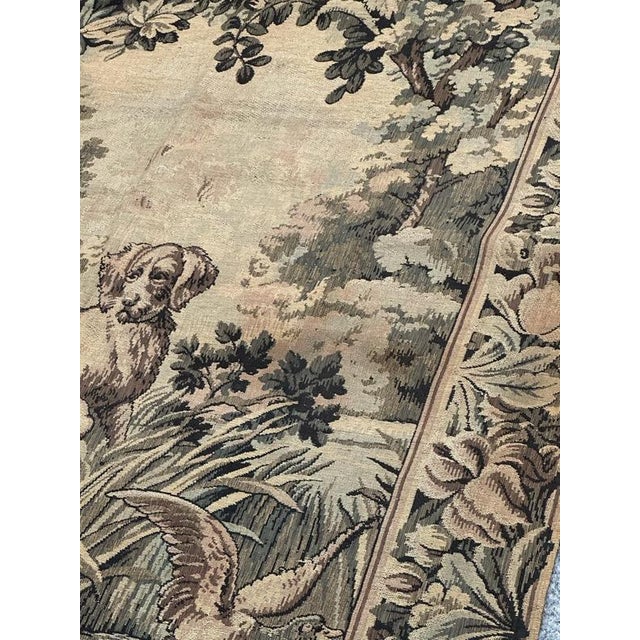 Vintage French Aubusson Style Jacquard Tapestry Panel, 1940s For Sale - Image 14 of 18