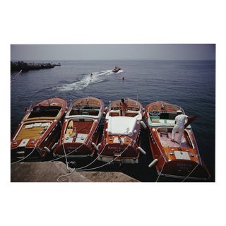 Slim Aarons, Waterskiing at the Hotel Du Cap, Eden Roc, Limited Edition Estate Stamped Photographic Print, 1950s For Sale