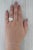 Gold 1.48ctw Diamond Cluster Ring 14k Yellow White Gold Sz 5.75 London Star Cocktail For Sale - Image 8 of 8