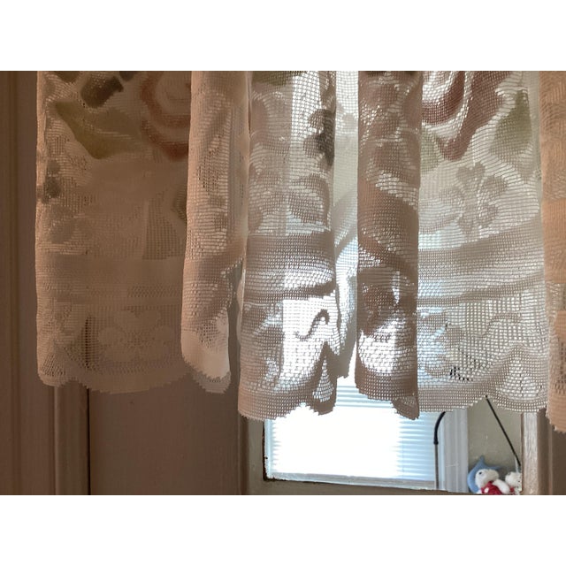 Four Vintage Lace Valances For Sale - Image 4 of 16