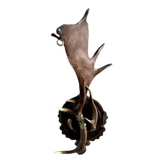 1940s Antler Wall Sconce Lighting For Sale