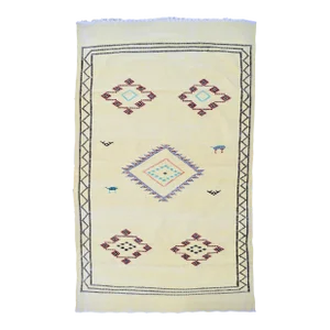 Late 20th Century Vintage Moroccan Rug - 6'6'' X 3'9''