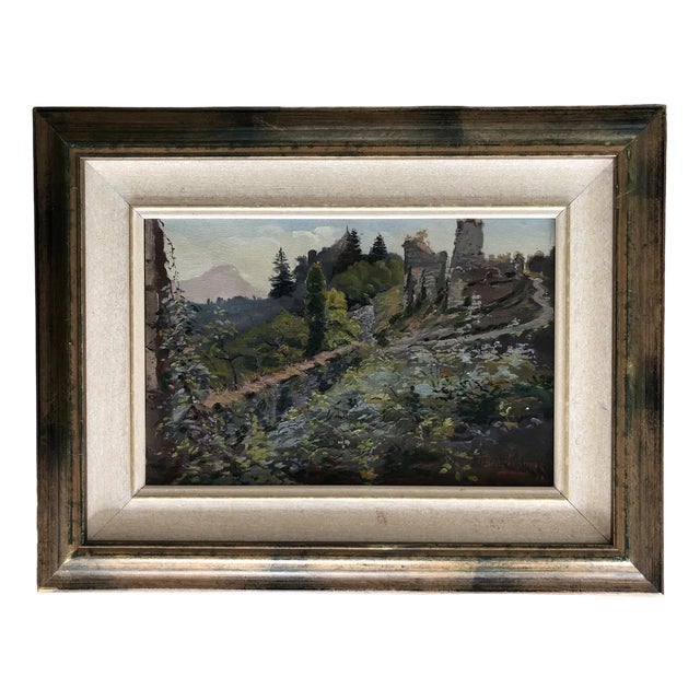 Pierre Barthélémy, Hameau, vallée de Merlan, 1928, Oil on Canvas, Framed For Sale
