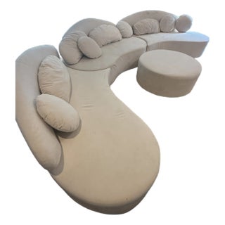 Homary Modern Curved Designer Sectional Sofa For Sale