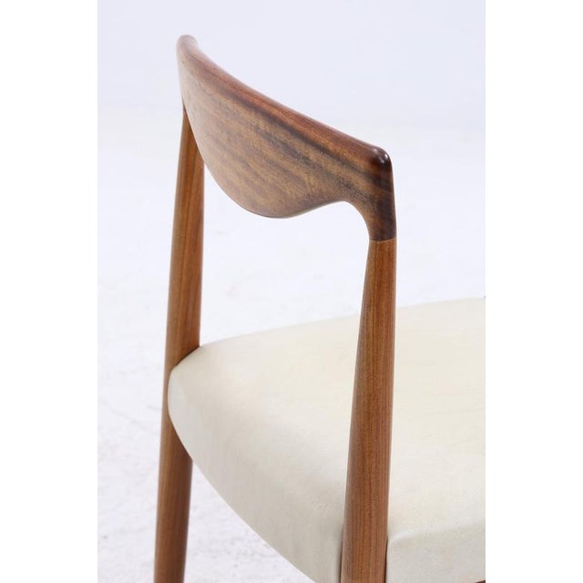 Mid-Century Danish Teak and Leather Bambi Series Chairs by Rolf Rastad & Adolf Relling for Gustav Bahus, Set of 4 For Sale - Image 9 of 13