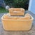 Pair of 1980s John Mascheroni for Swaim Postmodern Curved Back Playpen Style Love Seats For Sale - Image 16 of 16