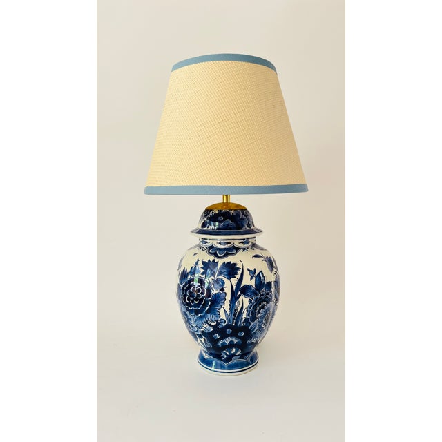Blue Antique Delft Table Lamp from De Koninklijke Porceleyne Fles For Sale - Image 8 of 8