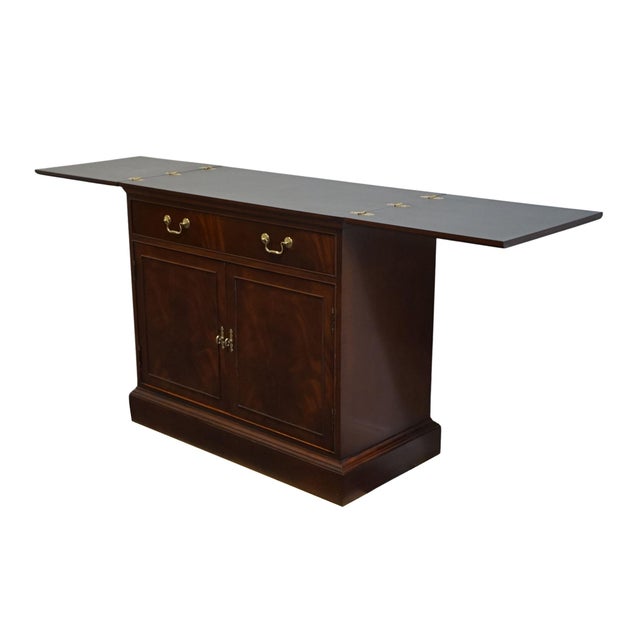 Brown Hickory Chair Historical James River Collection Solid Mahogany Traditional Style 76" Flip Top Server Buffet For Sale - Image 8 of 13