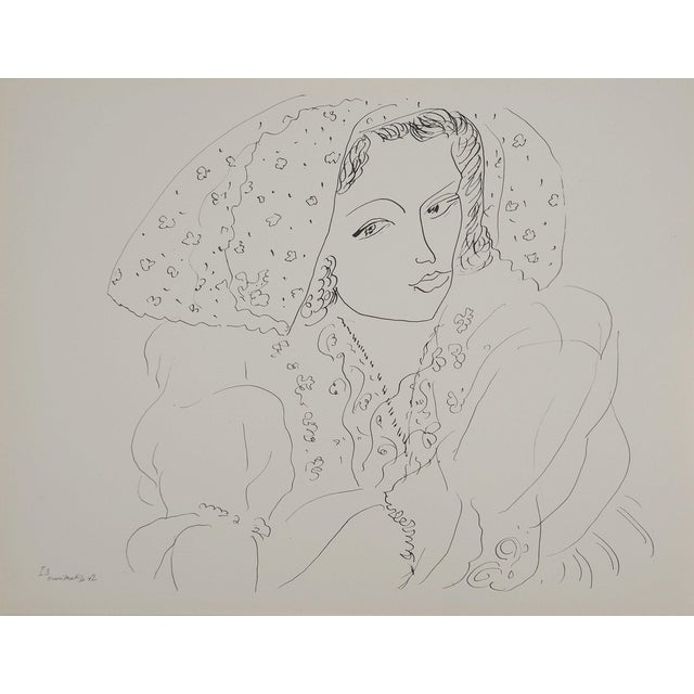 Henri Matisse, Jeune mariée au voile, Lithograph For Sale