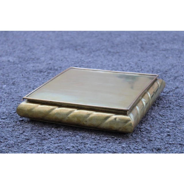 Italian Brass Box, 1970s For Sale - Image 10 of 10