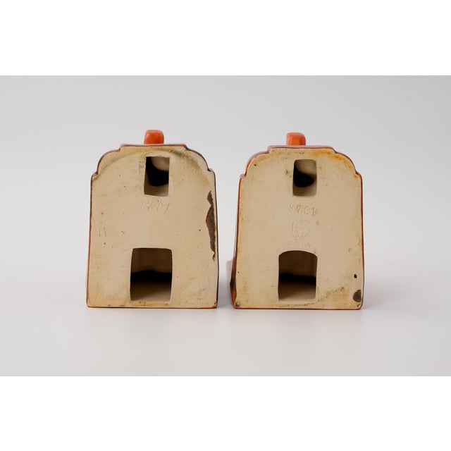 Art Deco Ceramic Dachshund Bookends by Eckhardt & Engler, 1935, Set of 2 For Sale - Image 6 of 8