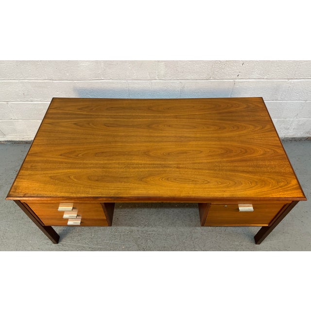 Mid 20th Century Mid 20th Century Farso Stolefabrik for Maurice Villency Mid Century Danish Teak Desk For Sale - Image 5 of 18