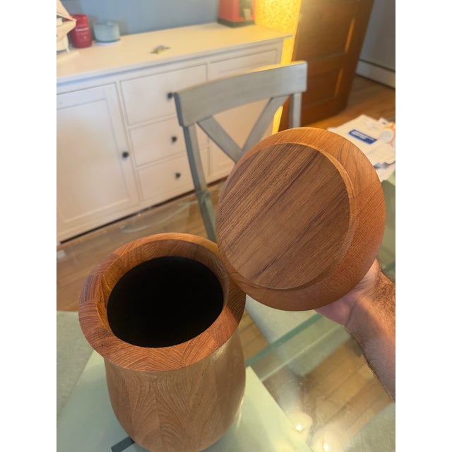 1970s Danish Modern Dansk Teak Jens Quisgaard Wine Cooler For Sale In Philadelphia - Image 6 of 11