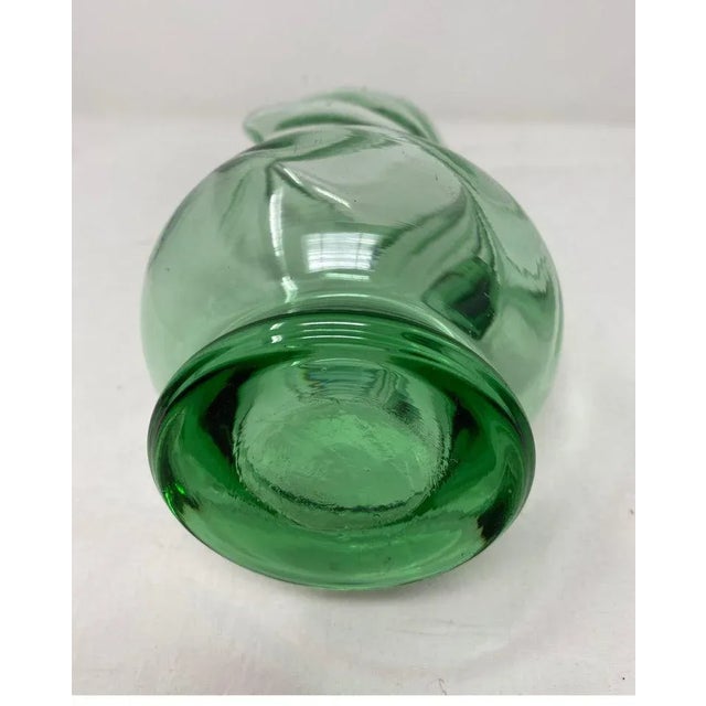 French Green Crystal Pitcher For Sale In Houston - Image 6 of 7