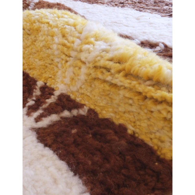 Authentic Tribal Moroccan Wool Rug - 9.7 X 7.1 Ft For Sale - Image 4 of 8