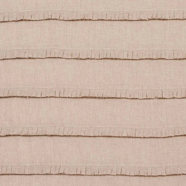 Schumacher Sample - Schumacher Dorothy Pleated Linen Fabric in Linen For Sale - Image 4 of 4