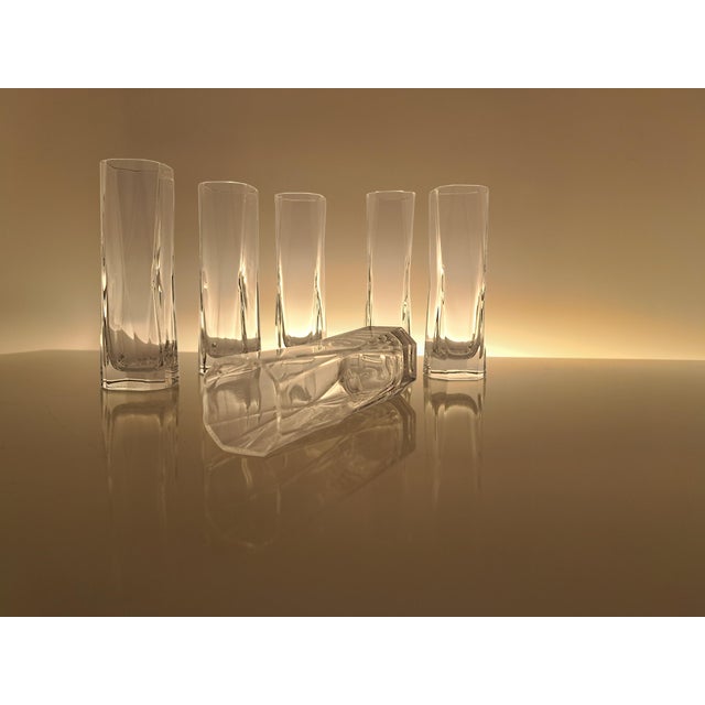 Vintage Crystal Shot Glasses by Cini Boeri for Arnolfo Di Cambio, 1970s, Set of 6 For Sale - Image 6 of 10