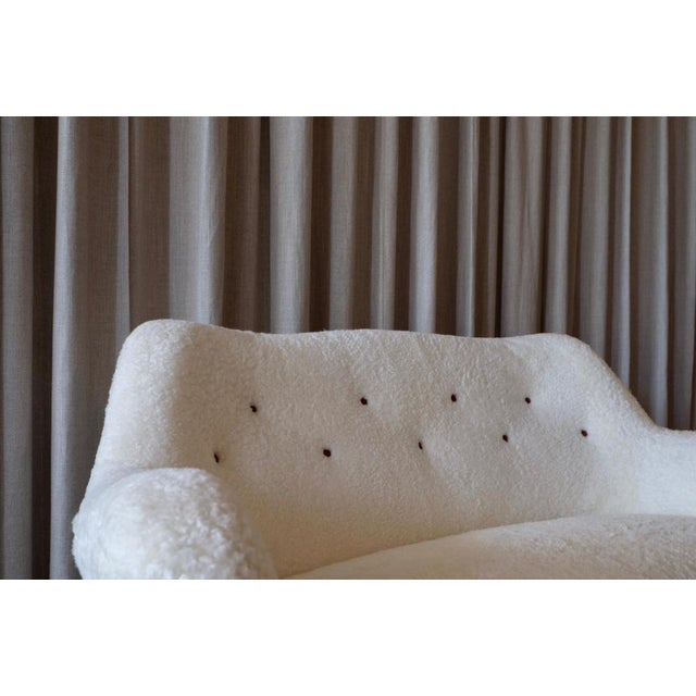 Swedish Sheepskin Sofa, 1950s For Sale - Image 10 of 14