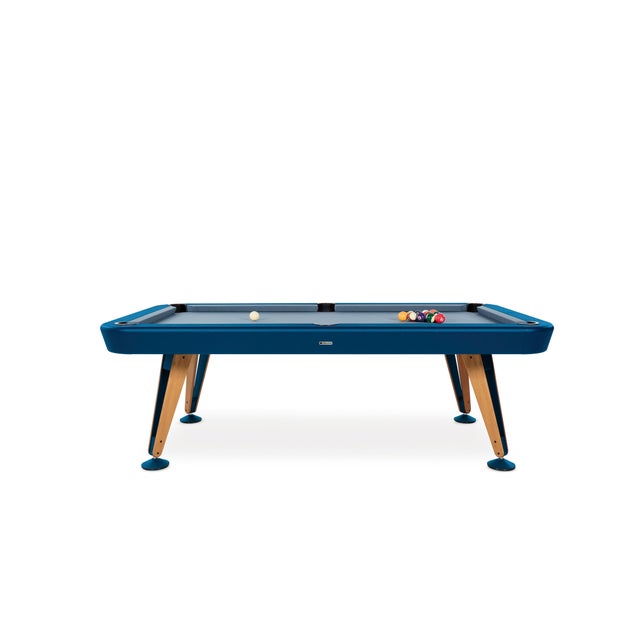 Not Yet Made - Made To Order RS Barcelona Diagonal Indoor Pool Table 8 Feet, Blue For Sale - Image 5 of 5