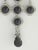Art Deco 1940s Onyx Diamente Sterling Chandelier Earrings - 2 Pieces For Sale - Image 3 of 5