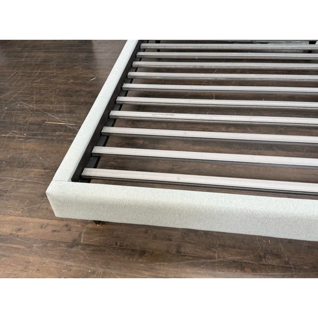 Queen Size Room & Board Hartley Bed Frame For Sale - Image 11 of 12