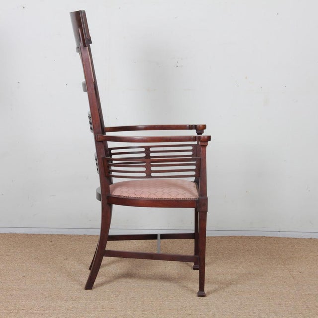 Arts and Crafts English Armchair by J.S. Henry, 19th Century For Sale - Image 10 of 11