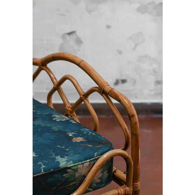 Daybed in Wicker, 1970s For Sale - Image 3 of 7