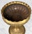 1970s Vintage Traditional Brass Repousse Footed Bowl Centerpiece Compote For Sale - Image 5 of 9