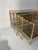 Nesting Tables in Brass and Smoked Glass, Set of 3 For Sale - Image 3 of 11
