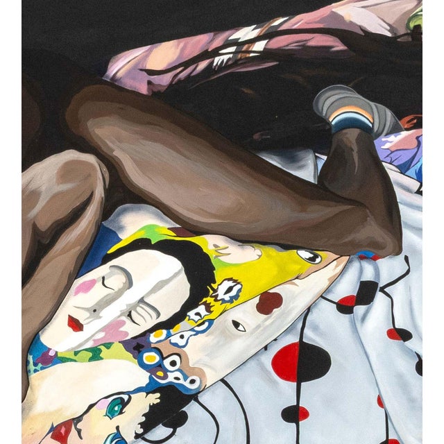 Nehemiah Cisneros Wicked City Acrylic on Canvas For Sale - Image 4 of 8