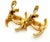 2000 - 2009 Chanel Vintage Gold Plated Skinny CC Regular Clip on Earrings, A Pair For Sale - Image 5 of 5
