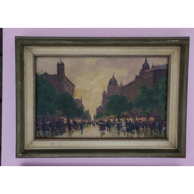 Antal Berkes, Impressionist Scenes, 1890s-1910s, Oil on Canvases, Set of 2 For Sale - Image 8 of 17