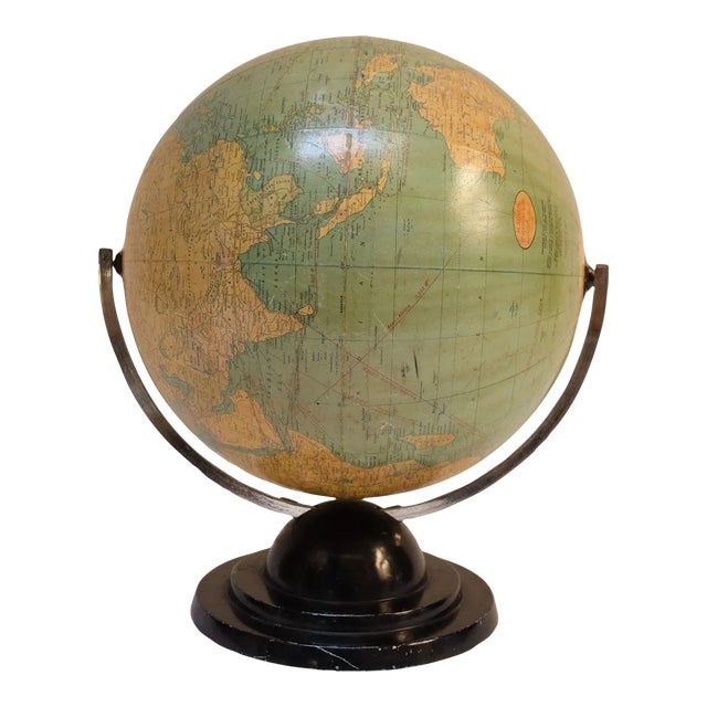 Vintage 1930 Magnus Reversible Globe by the Prouty Branch Company of Chicago For Sale